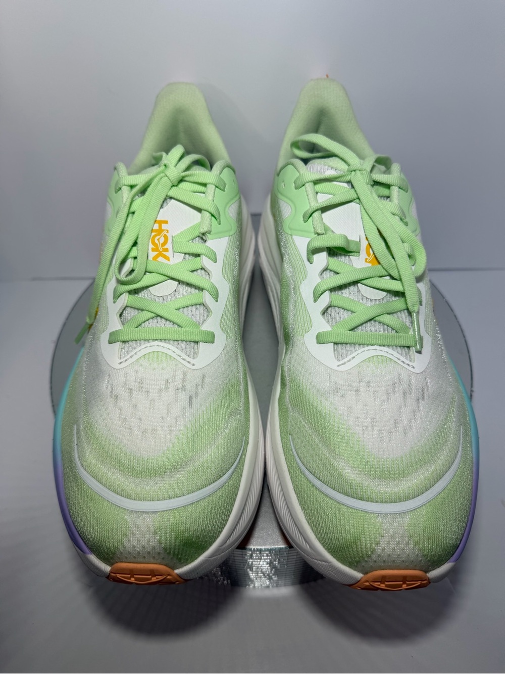 Hoka Women's Pastel Green Athletic Running Shoes size 12 NWOT